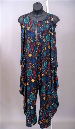 Kara Chic CHH24004 Authentic Print Jumpsuit