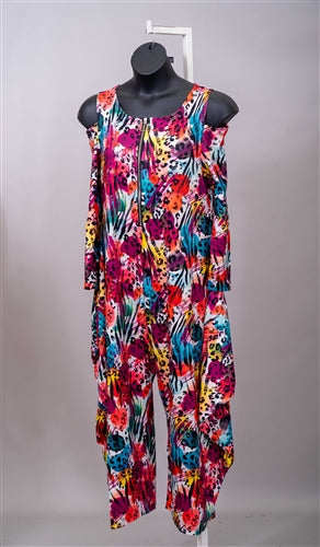 Kara Chic CHH24007 Authentic Print Jumpsuit