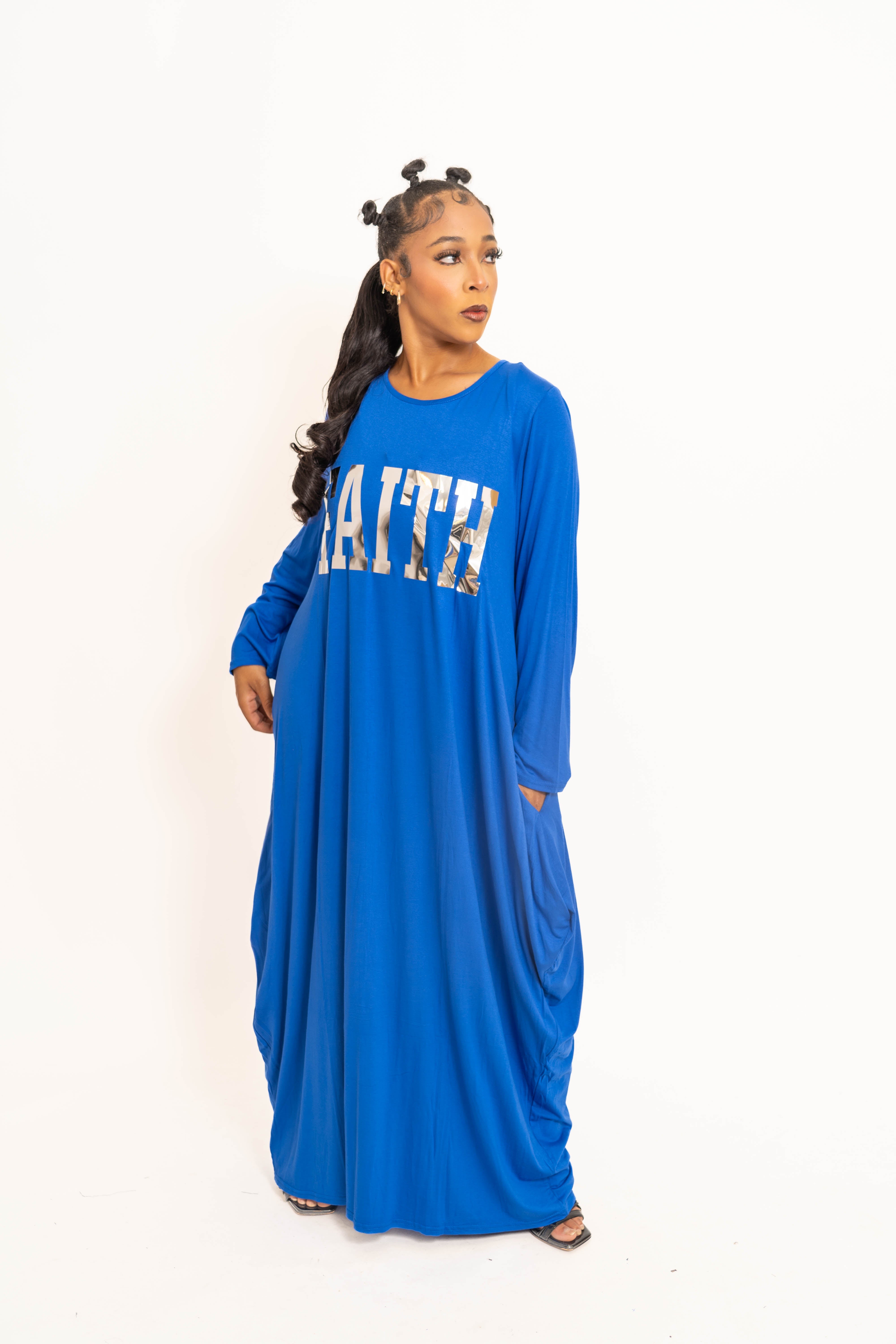 Kara Chic CHH24013 Faith Knit Bubble Dress
