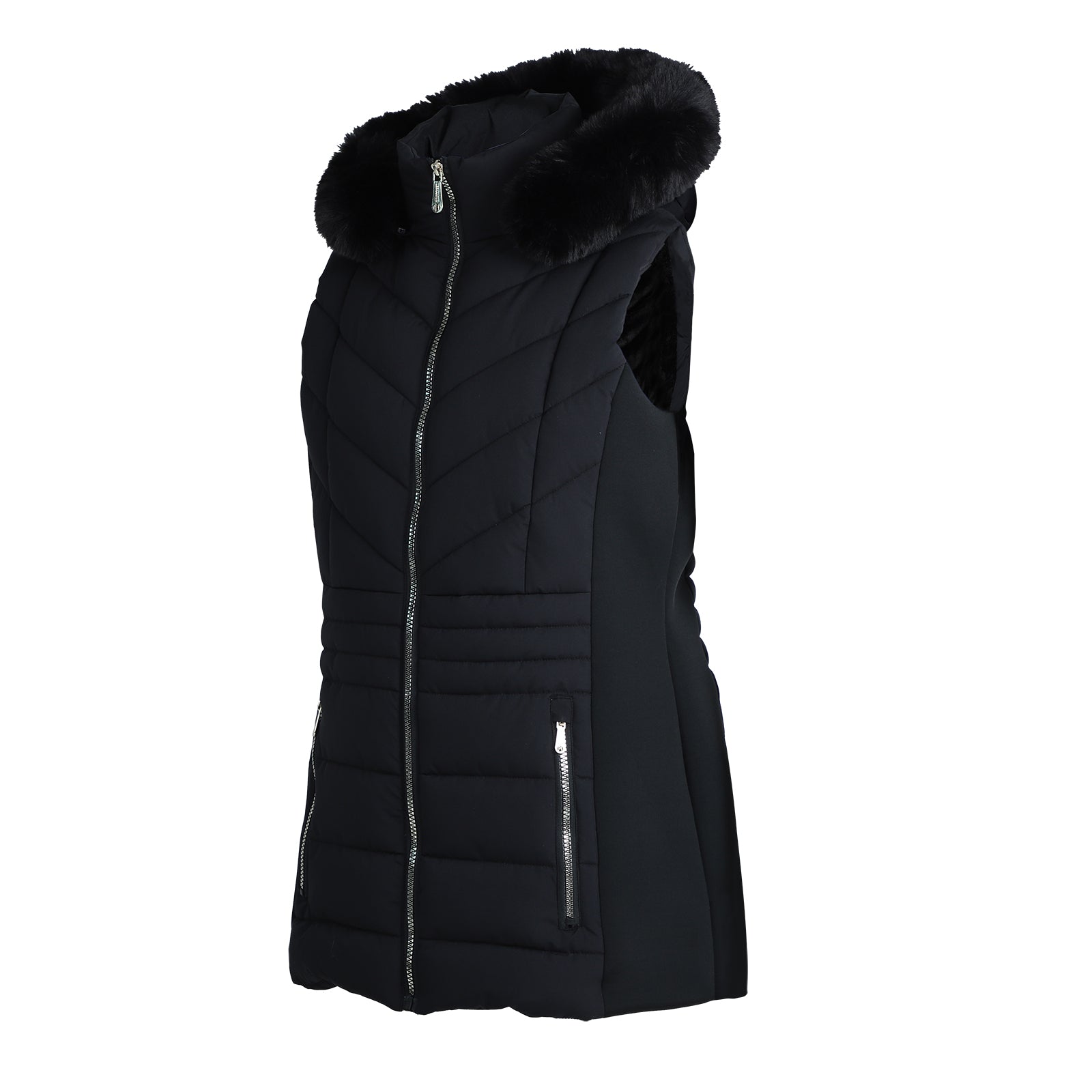 Lee Hanton HDLV01 Sleeveless Hooded Sherpa Puffer Vest