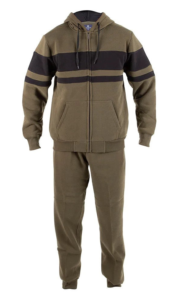 Lee Hanton MFJ603 Men's Color-block 2pc Jog Set