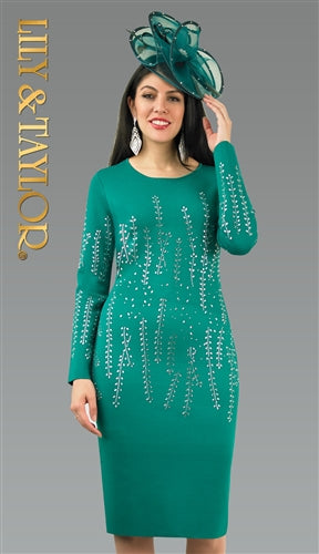 Lily & Taylor 804 Knit Dress