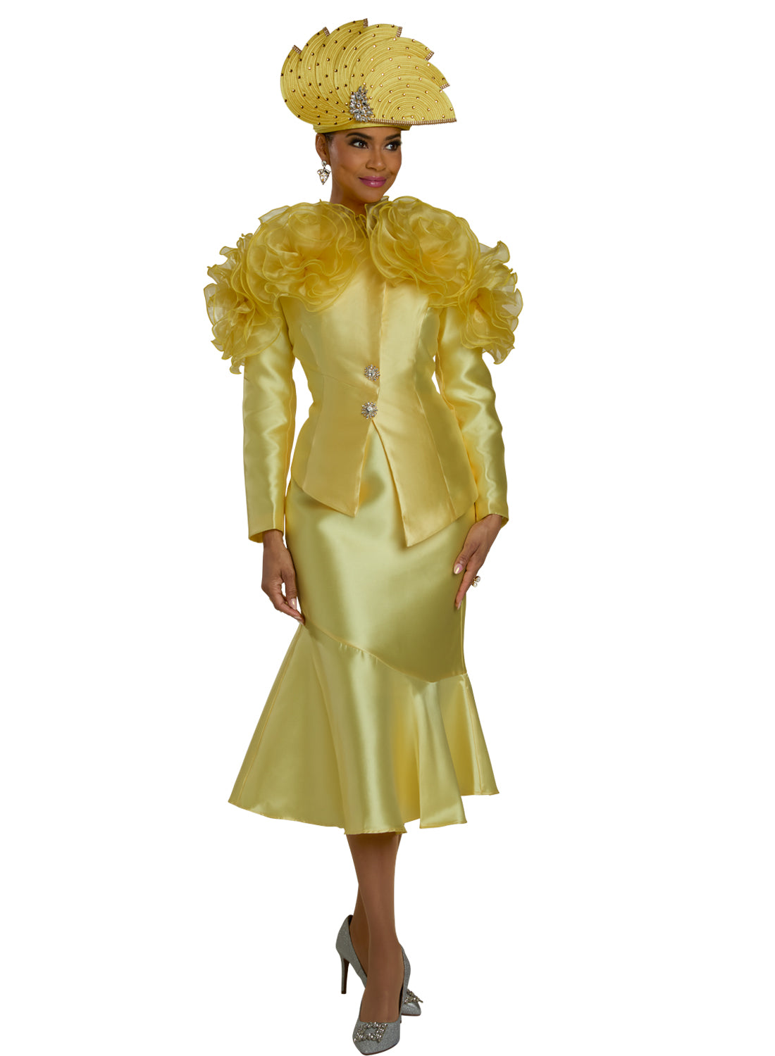 Lisa Rene 66395 2pc Organza Jacket and Skirt Set