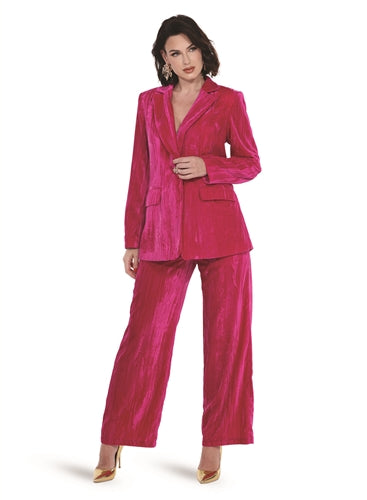 Love The Queen 17573 2pc Velvet Pant Set