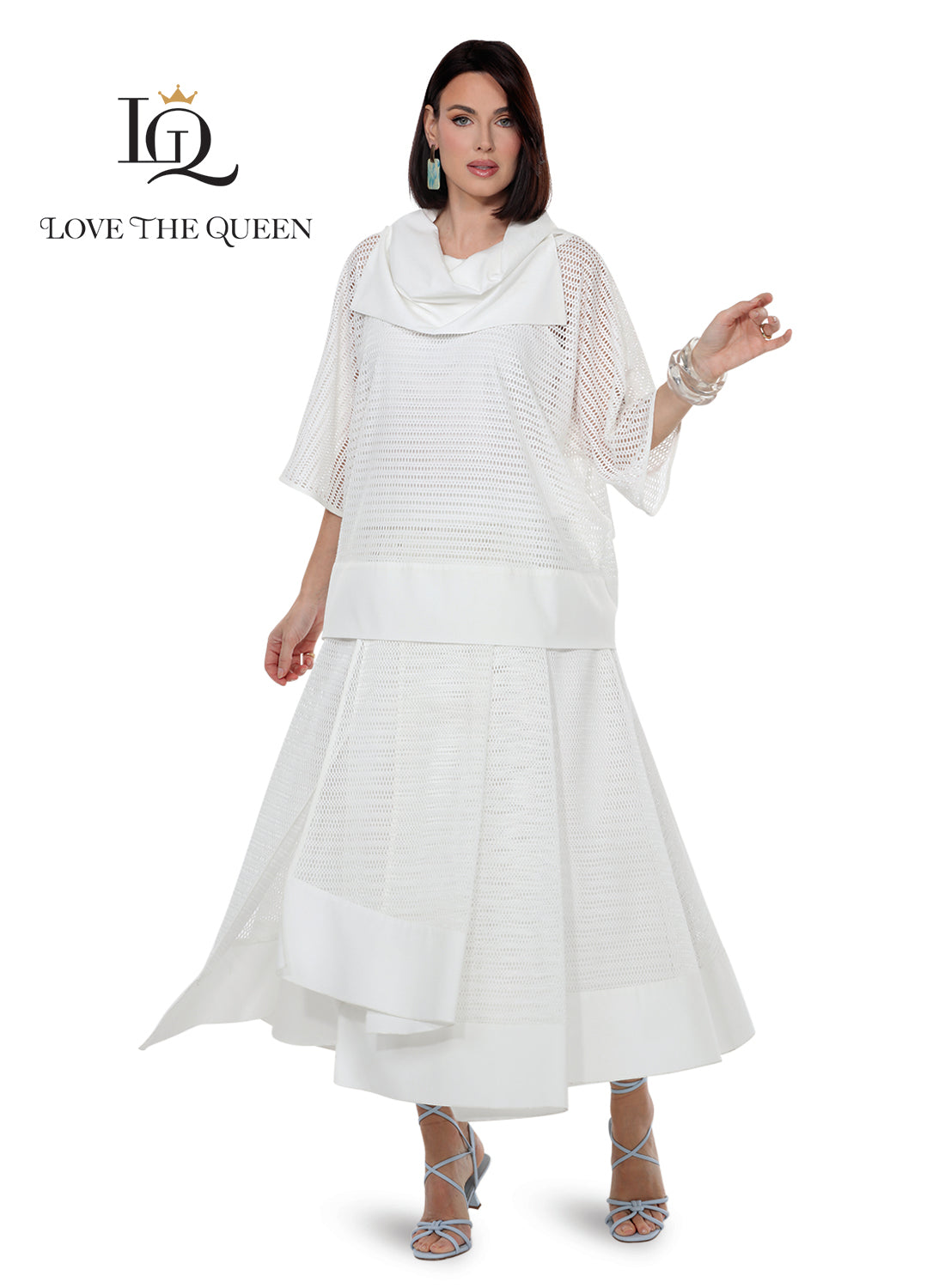 Love The Queen 17606 3pc Mesh Skirt Set