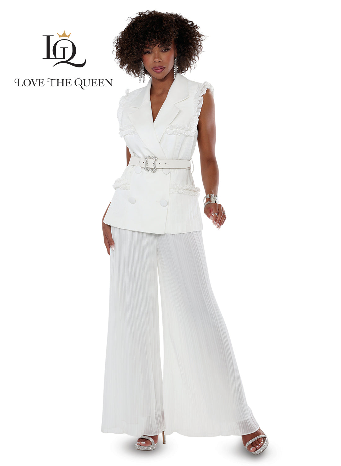 Love The Queen 17616 2pc Pant Set