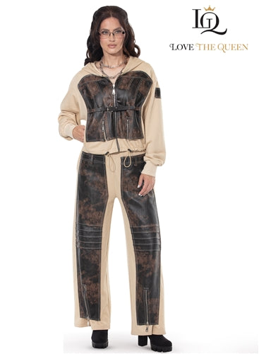 Love The Queen 17622 2pc Jacket and Pant Set