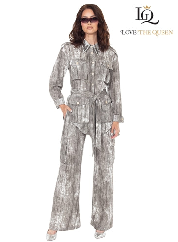 Love The Queen 17642 Top and Pant Set