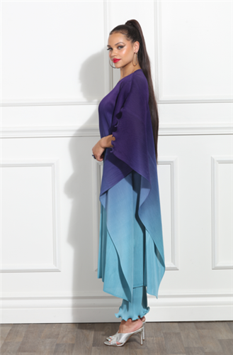 Luxe Moda LM362 Dress with Ombre Pant