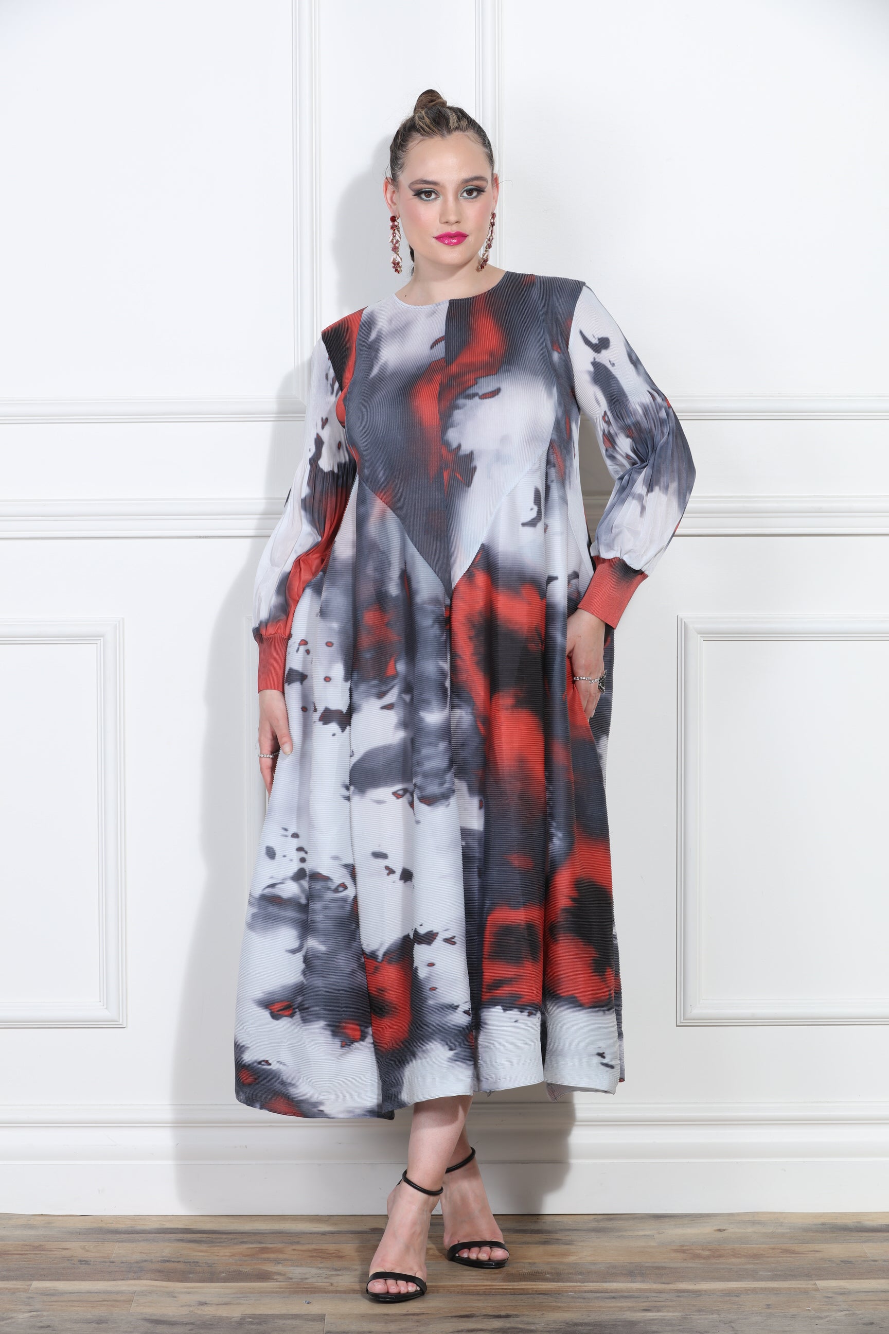 Luxe Moda LM400 Print Dress