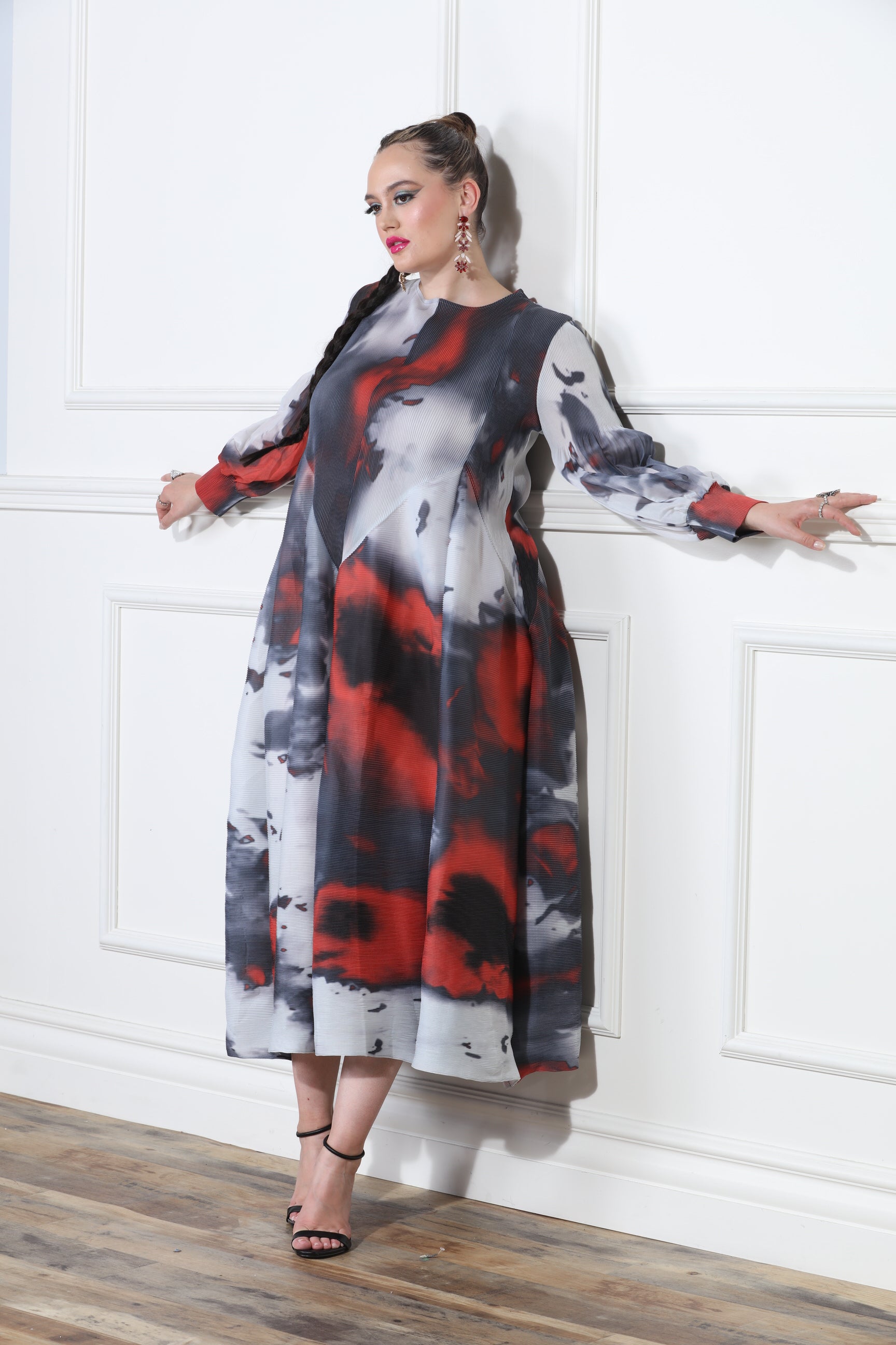 Luxe Moda LM400 Print Dress