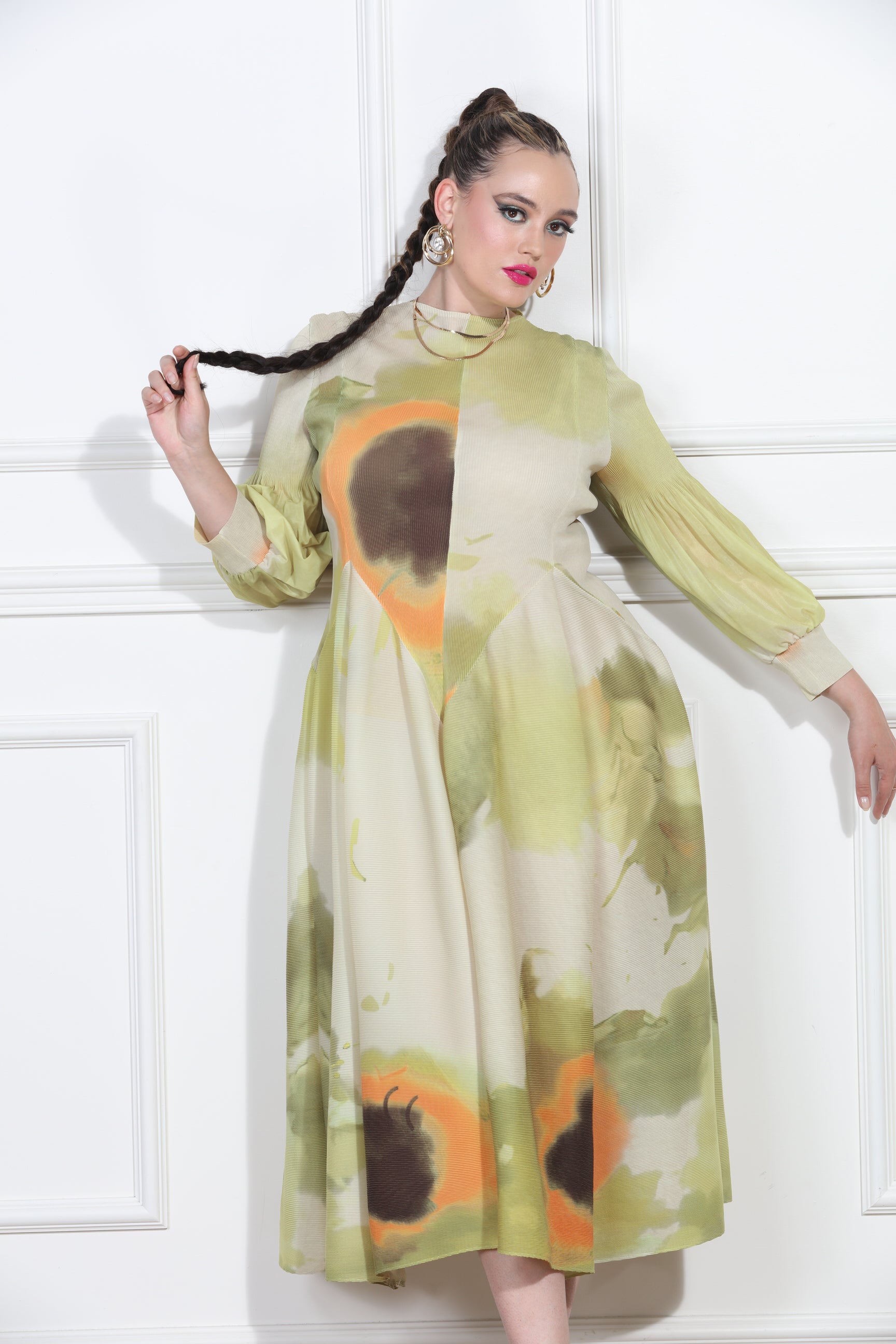 Luxe Moda LM400 Print Dress