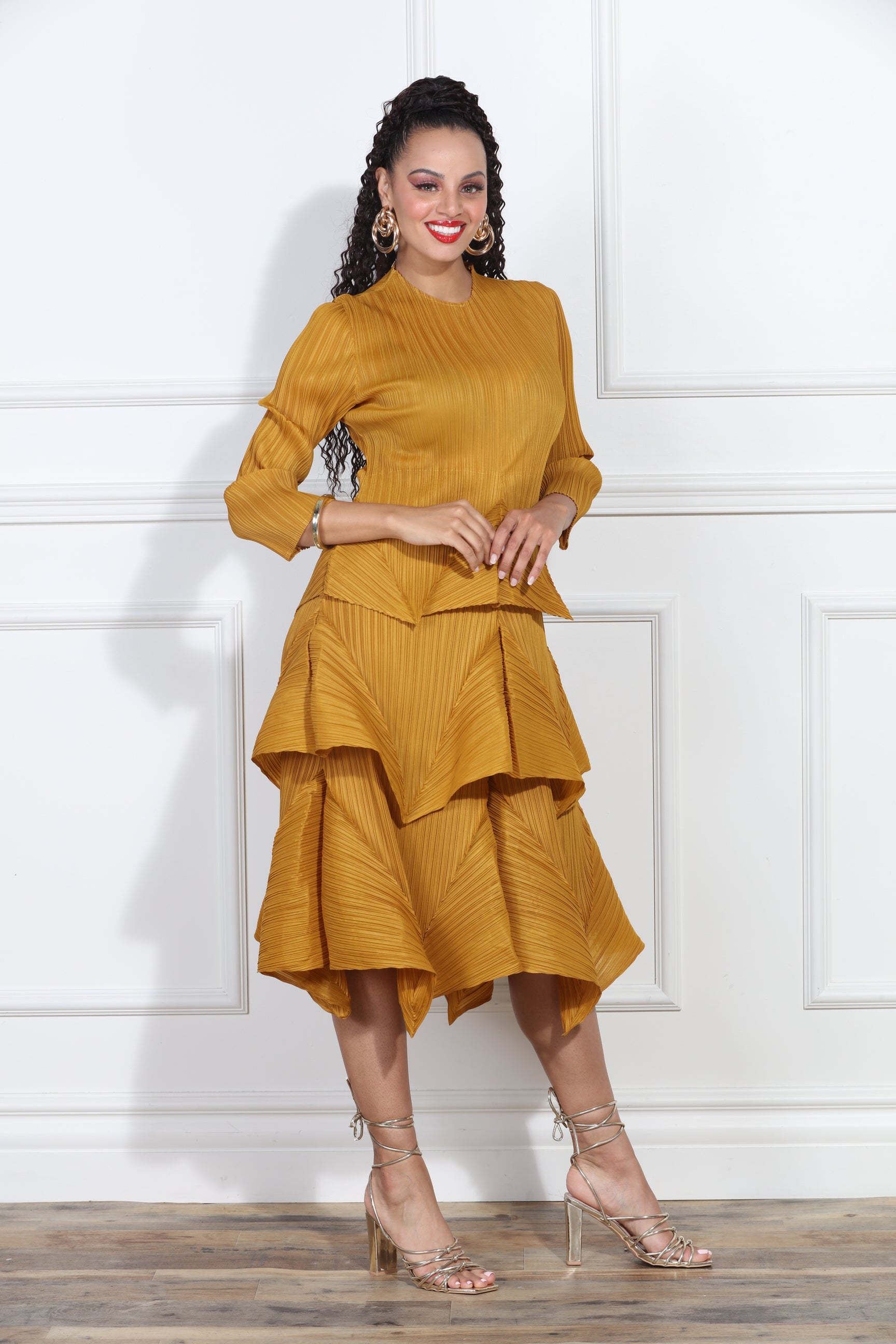 Luxe Moda LM409 Tiered Dress