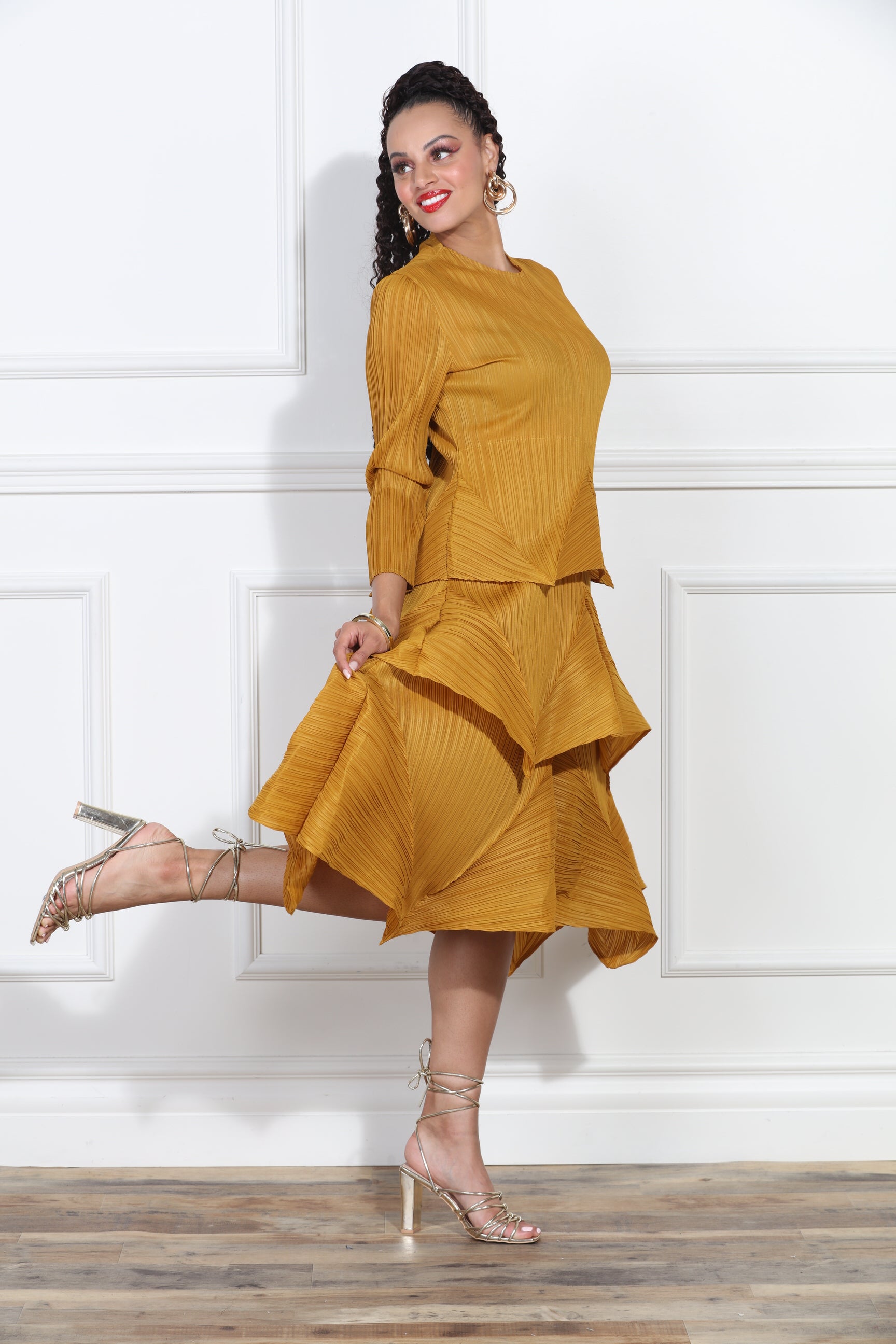 Luxe Moda LM409 Tiered Dress