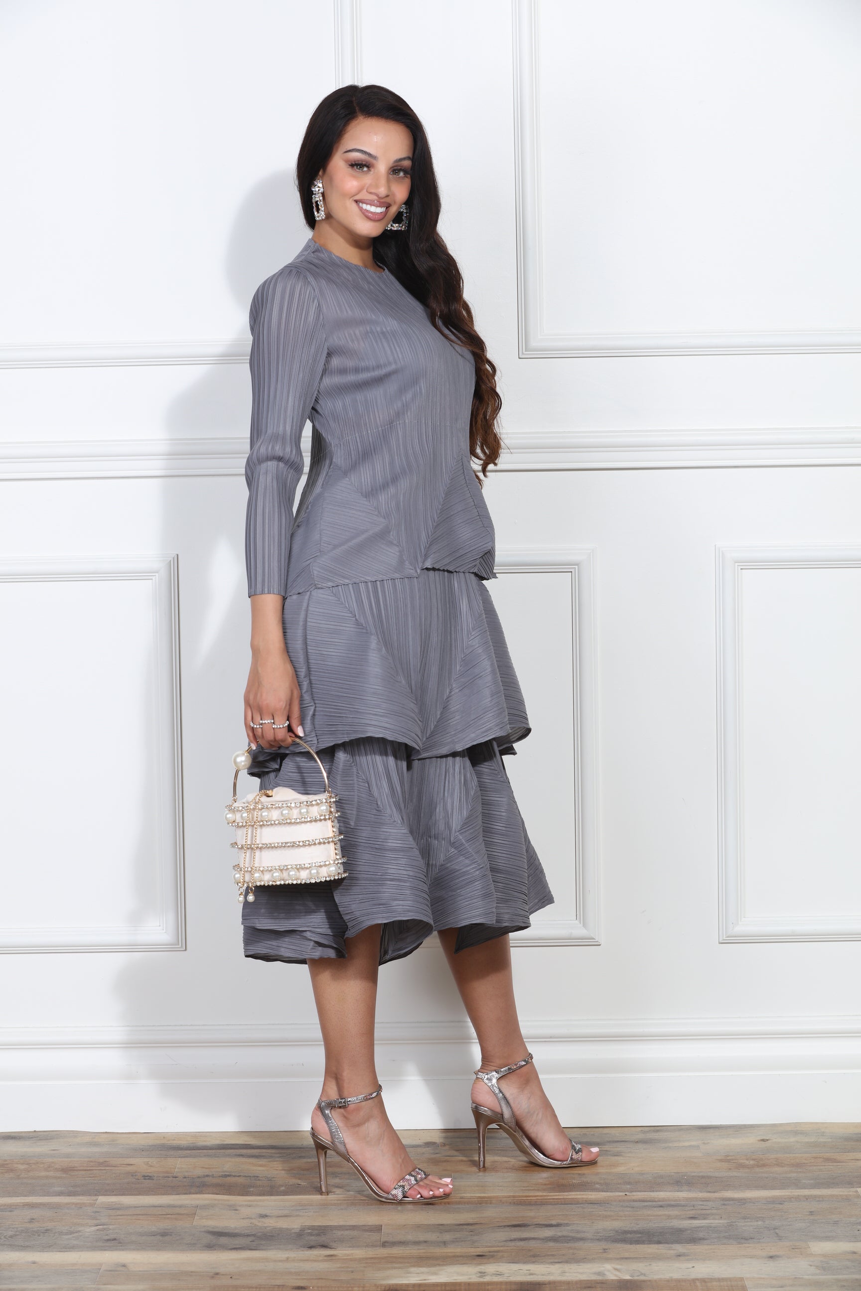 Luxe Moda LM409 Tiered Dress