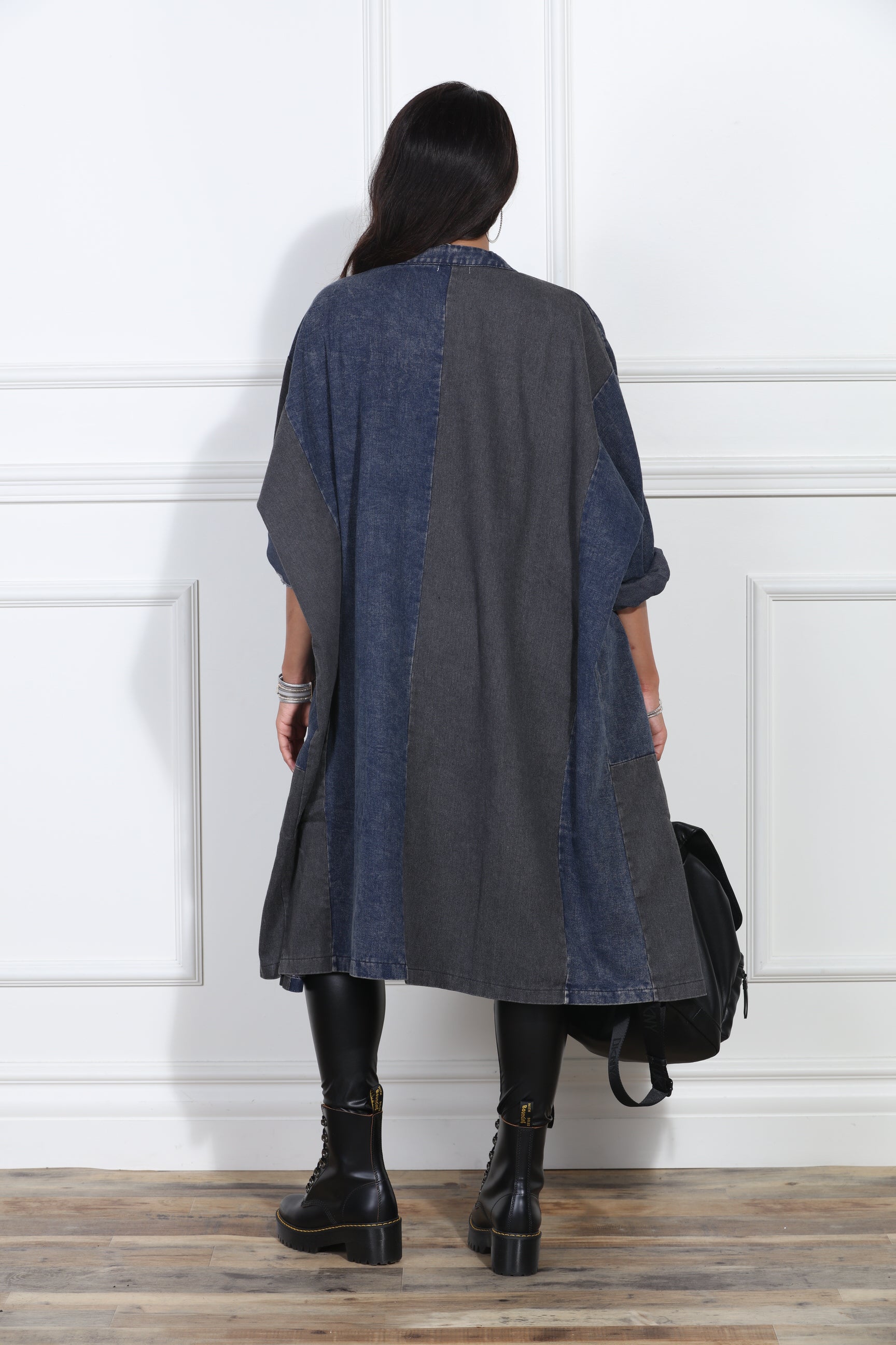 Luxe Moda LM420 Denim Coat Dress