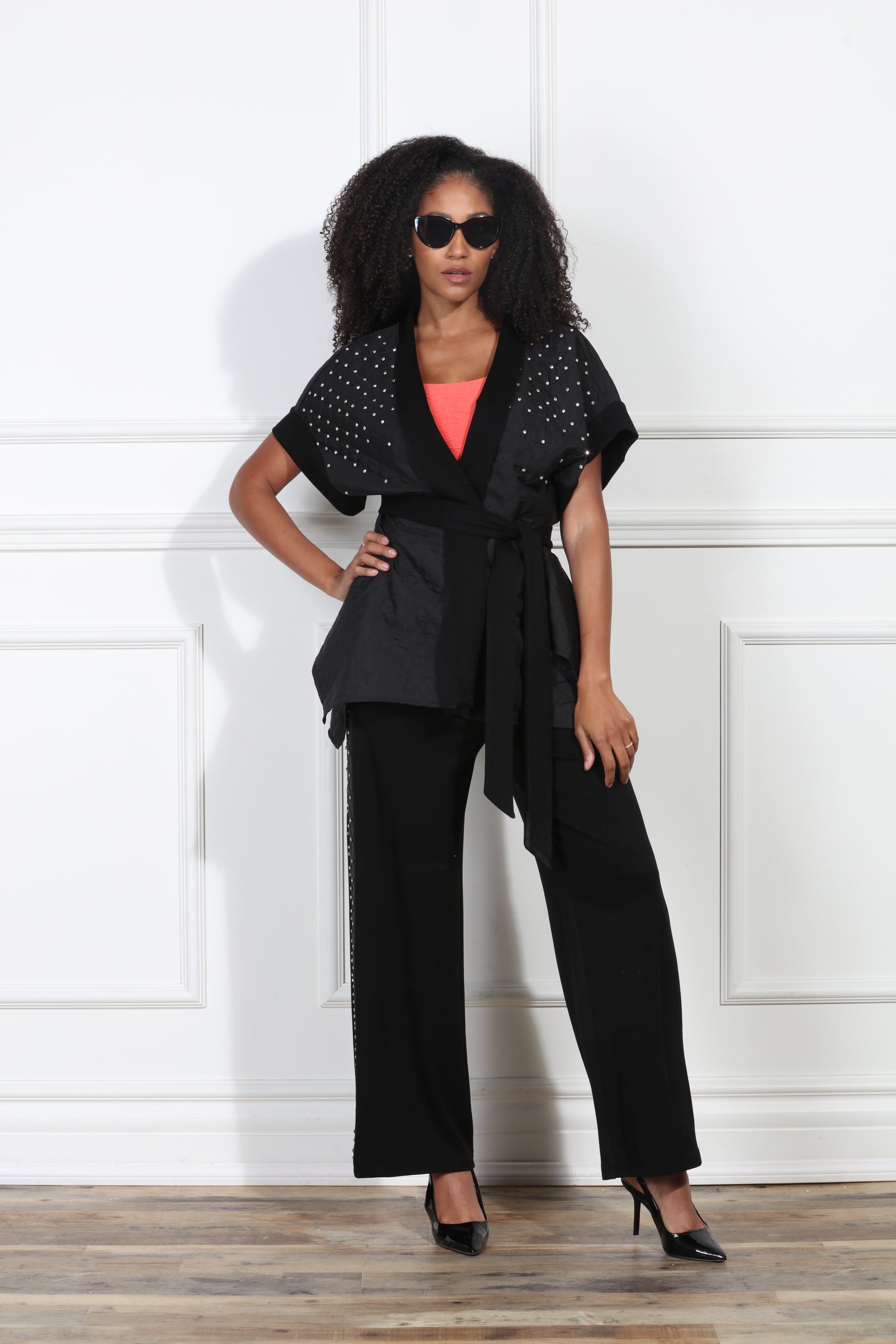 Luxe Modaa LM427 2pc Kimono and Pant Set