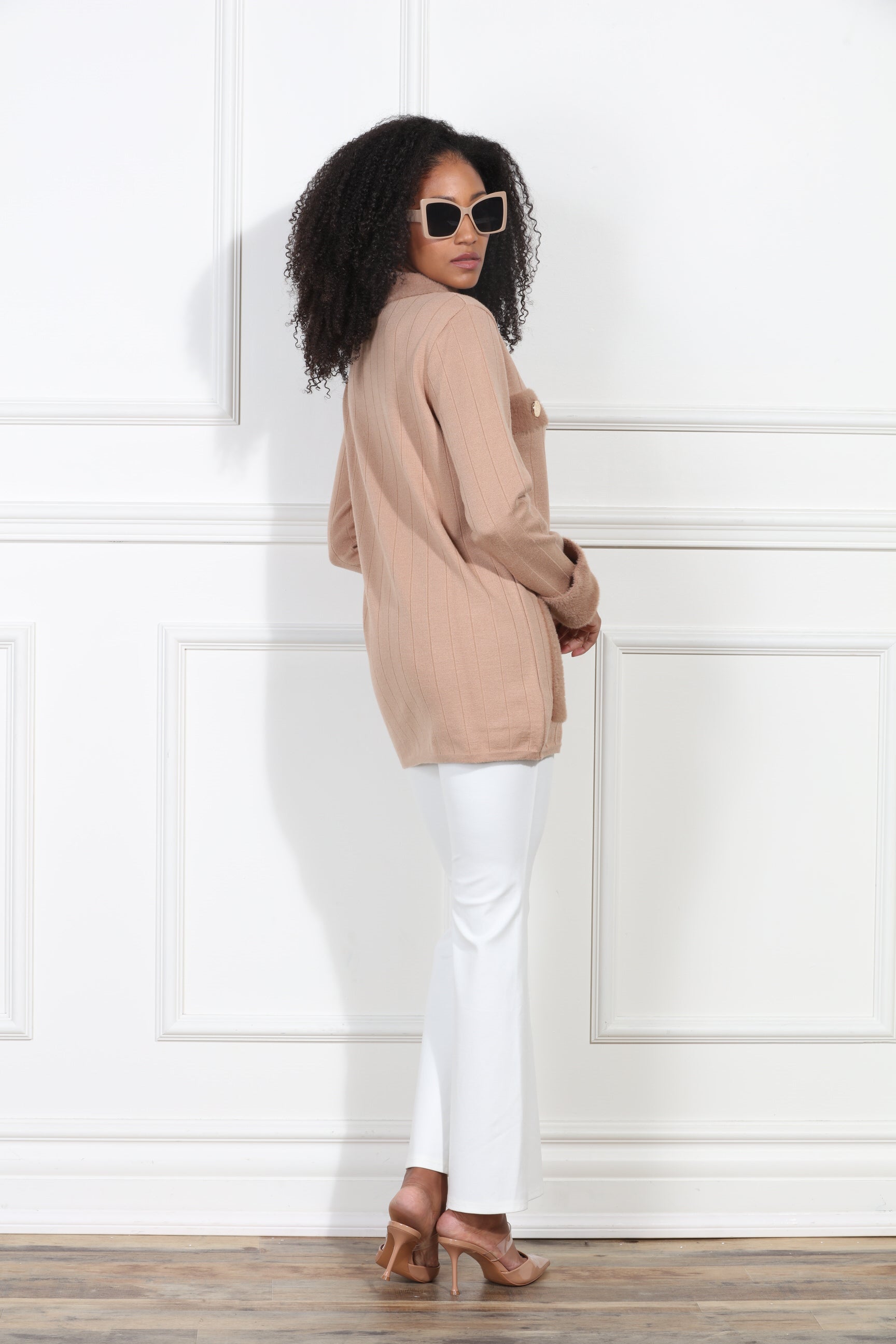 Luxe Moda LM429 Two Tone Cardigan