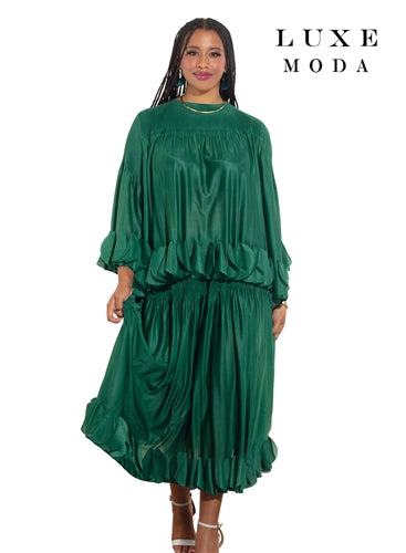 Luxe Moda LM460 2pc Top and Skirt Set