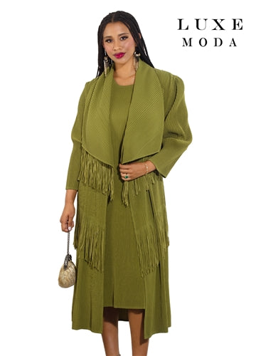 Luxe Moda LM466 2pc Dress and Duster Set