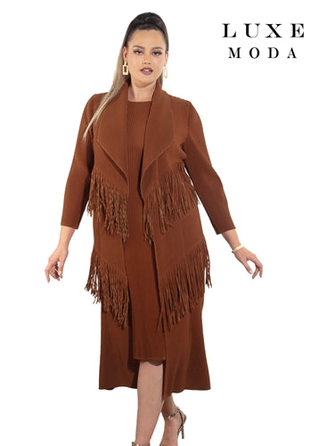 Luxe Moda LM466 2pc Dress and Duster Set