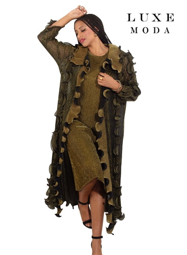 Luxe Moda LM468 2pc Dress and Duster Set