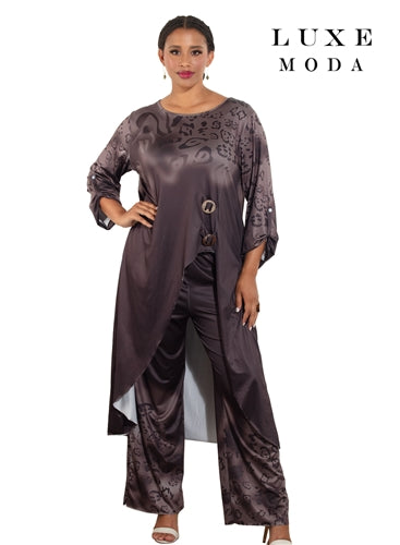 Luxe Moda LM470 2pc Tunic and Pant Set