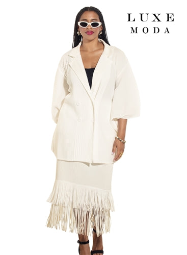 Luxe Moda LM482 2pc Jacket and Skirt Set