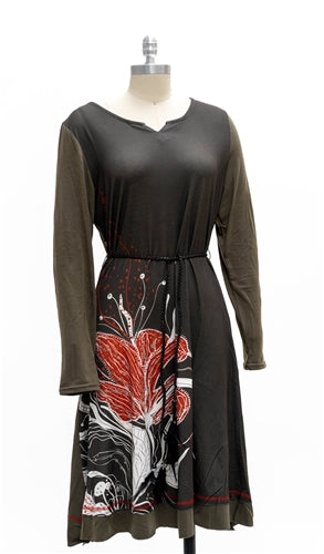 Micheal K 8544L Belted Jersey Dress