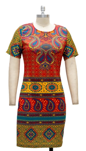 Micheal K 8555 Paisley Print Dress