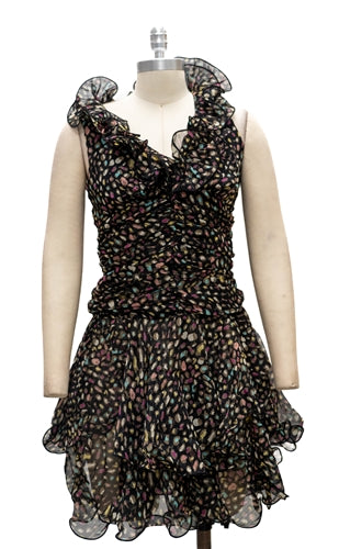 Micheal K 8619 Tiered Print Dress