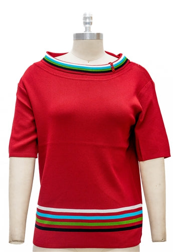 Micheal K 8884 Stripe Sweater