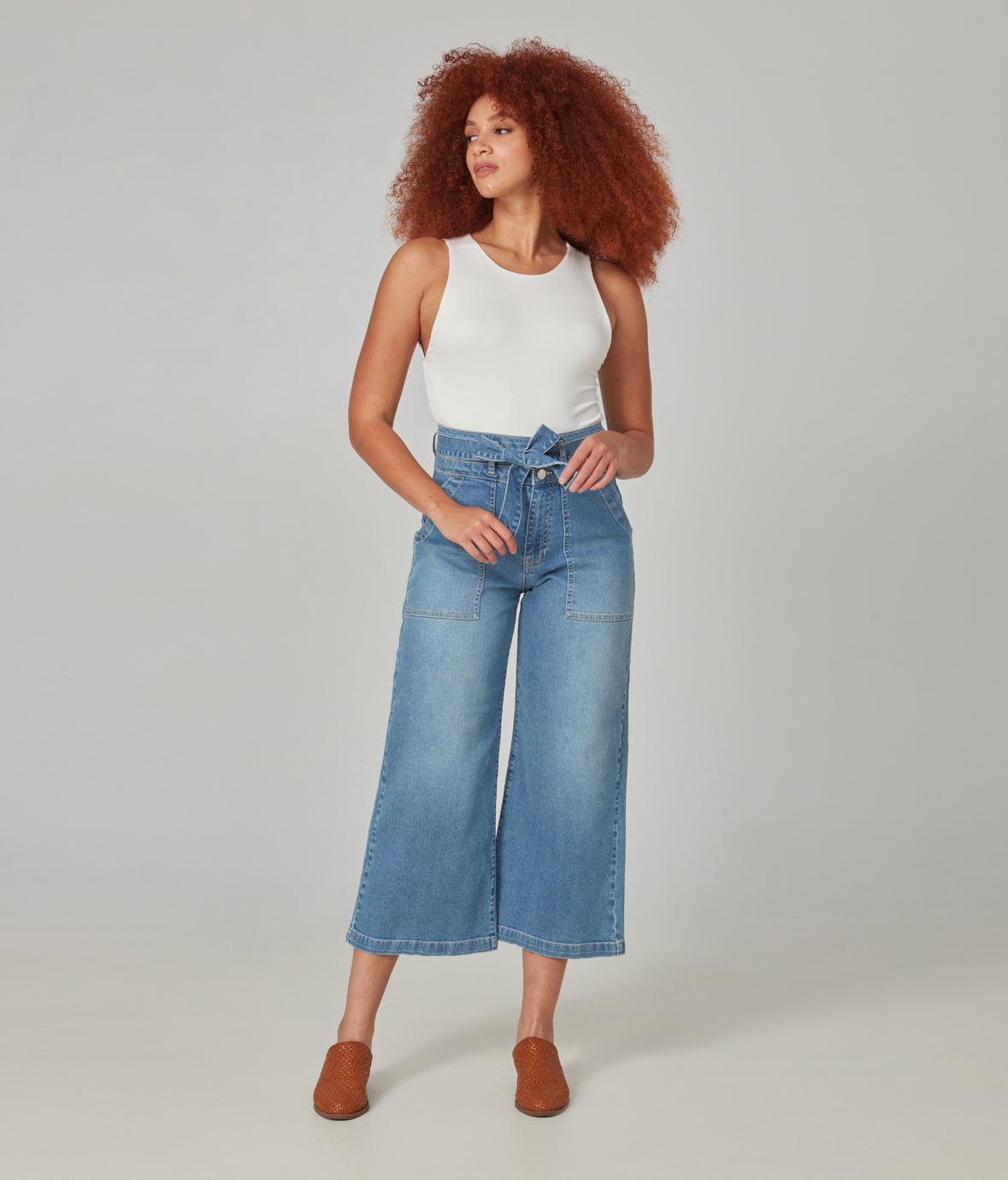 Lola MILANSF High Rise Wide Leg Jean