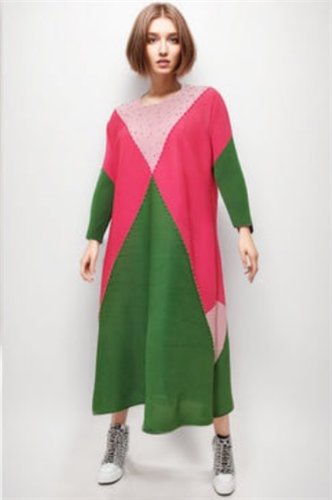 N by Nancy N2405 Pearl Colorblock Dress