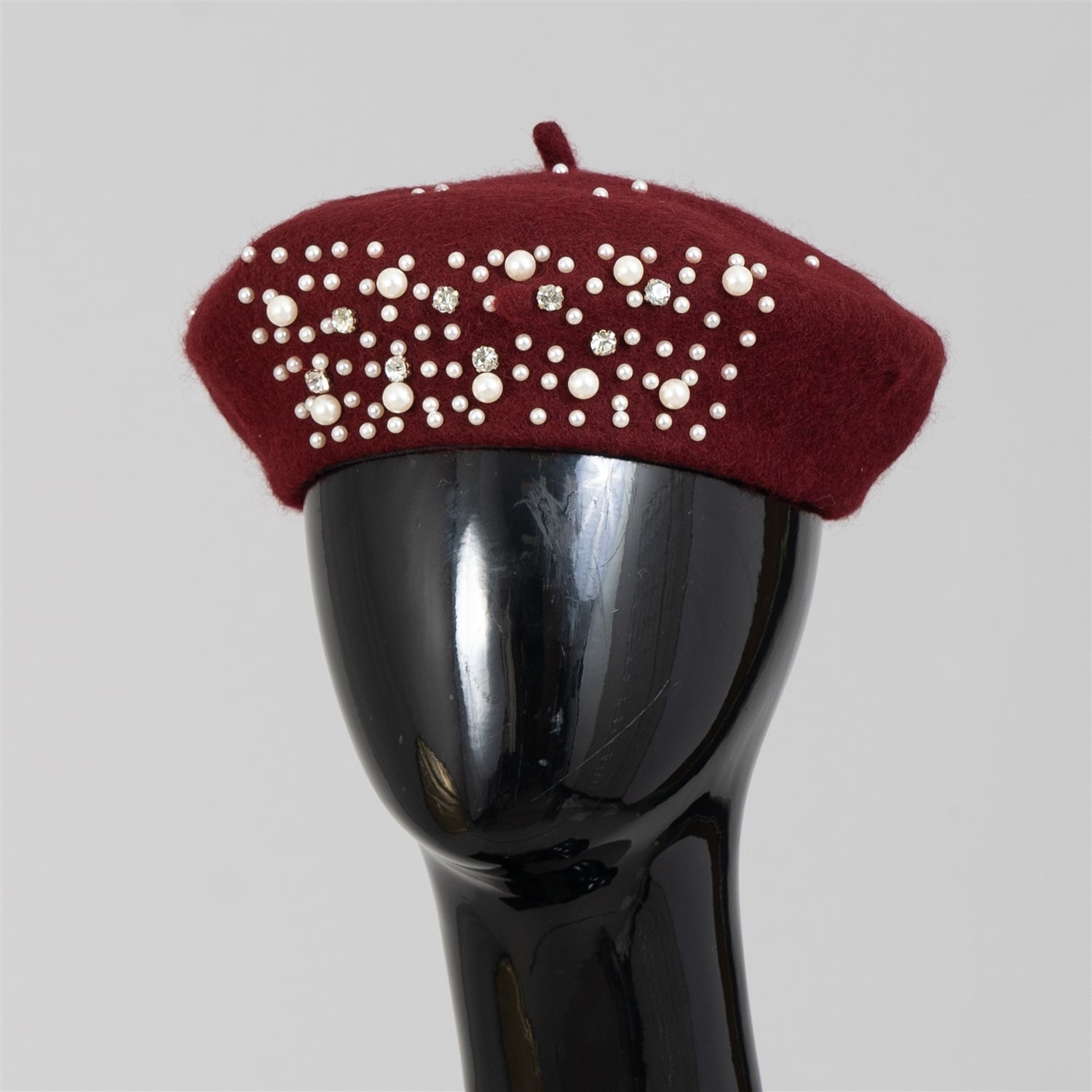 Passion 4 Fashion FH403AS Embellished Pearl Beret