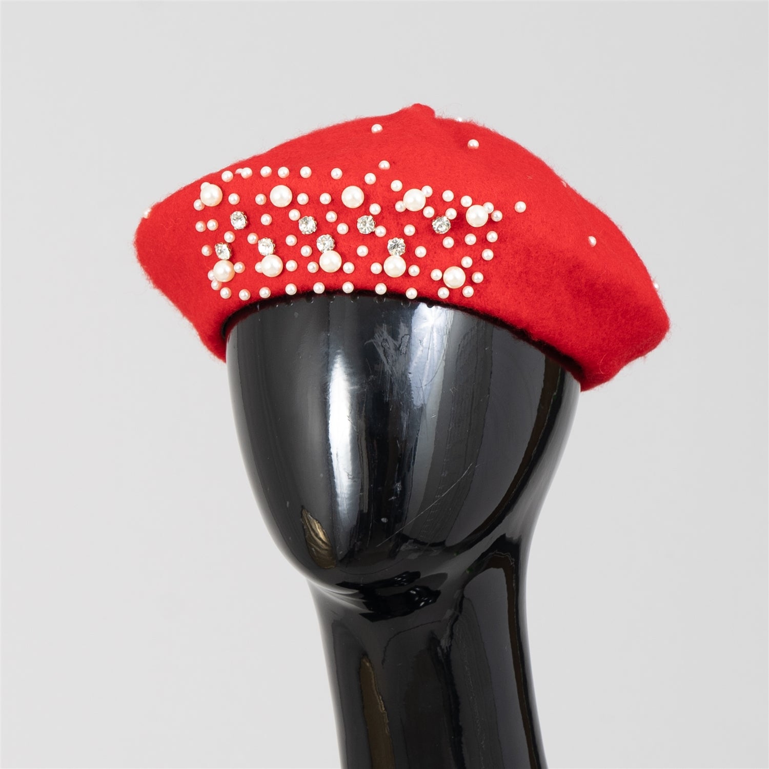 Passion 4 Fashion FH403AS Embellished Pearl Beret