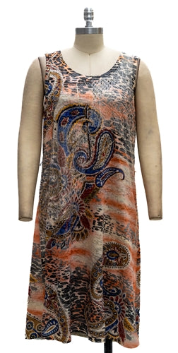 Paris Paris 8373 Paisley Print Dress