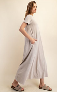 Rae Mode D1174PL Plus Size Washed Maxi Dress