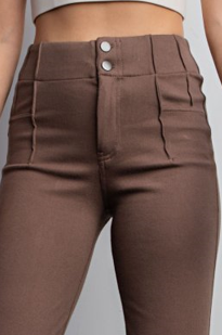 Rae Mode P6261PL Flared Stretch Cotton Twill Pant