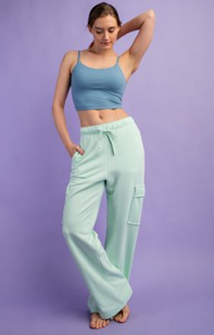 Rae Mode P6320PL Plus Size French Terry Straight Leg Jogger