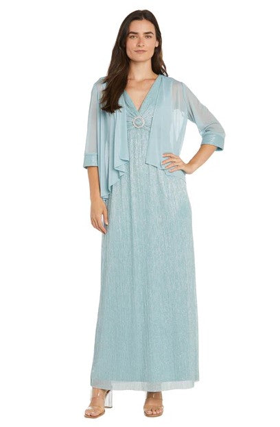 RM Richards 1695 Long Pleated Jacket Dress