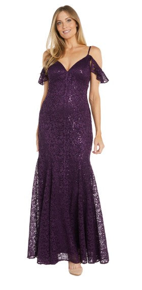 RM Richards 6177 Long Sequin Dress