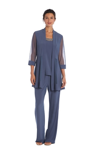 R&M Richards 8764W Mock 3pc PlusSize Pant Set