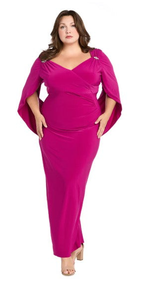 RM Richards 5899W Long Plus Size Dress