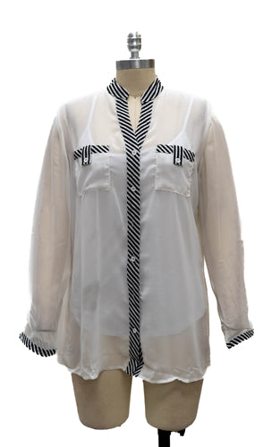 Sharon Max 4303 2pc Sheer Top with Tank