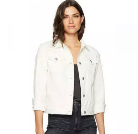 Skye's The Limit 21638 White Denim Jacket