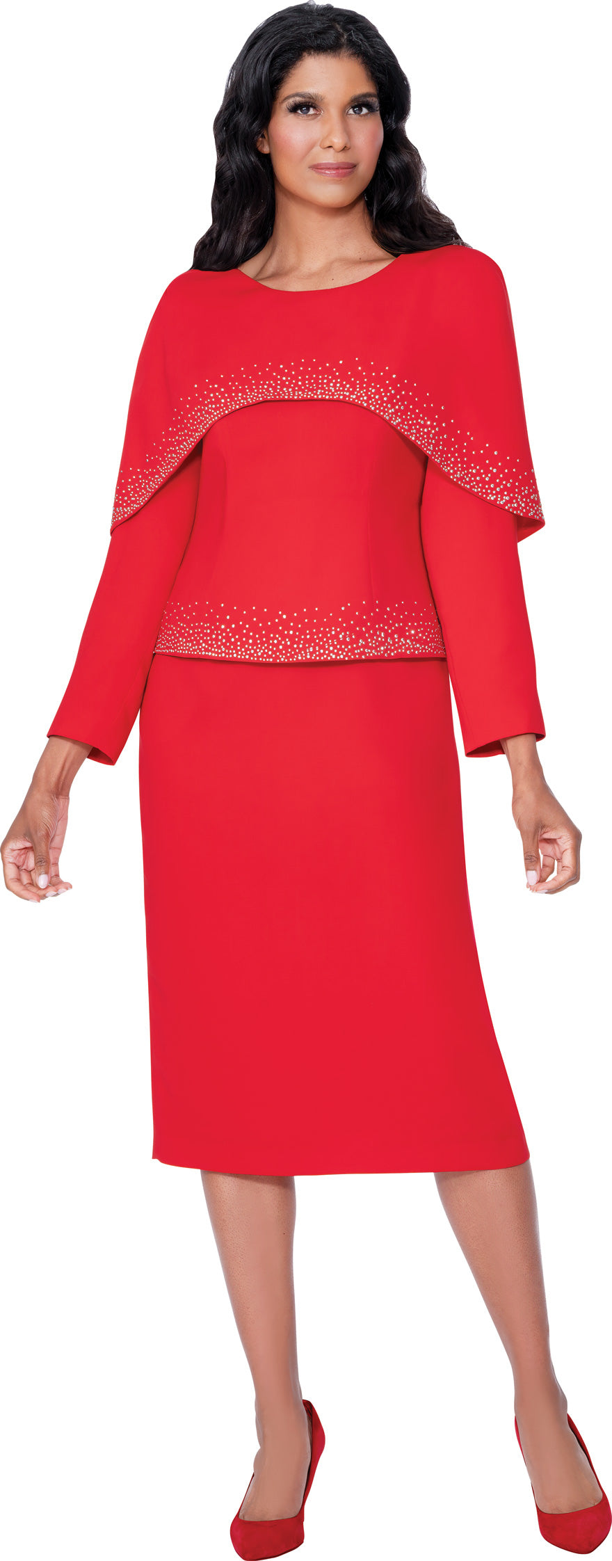 Stellar Looks 600642 Crystal Portrait Skirt Set