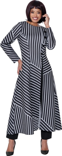 Stellar Looks 600812 Stripe Pant Set