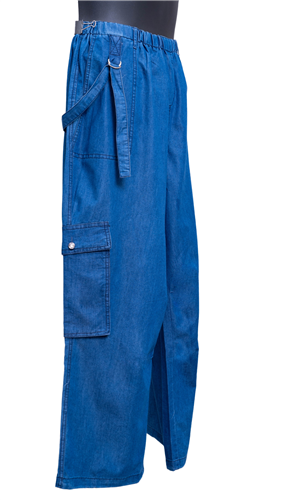 Step In Style AA23907 Denim Cargo Pant