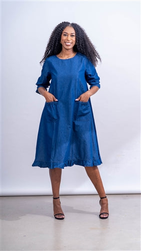 Step In Style AA24151 Denim Dress